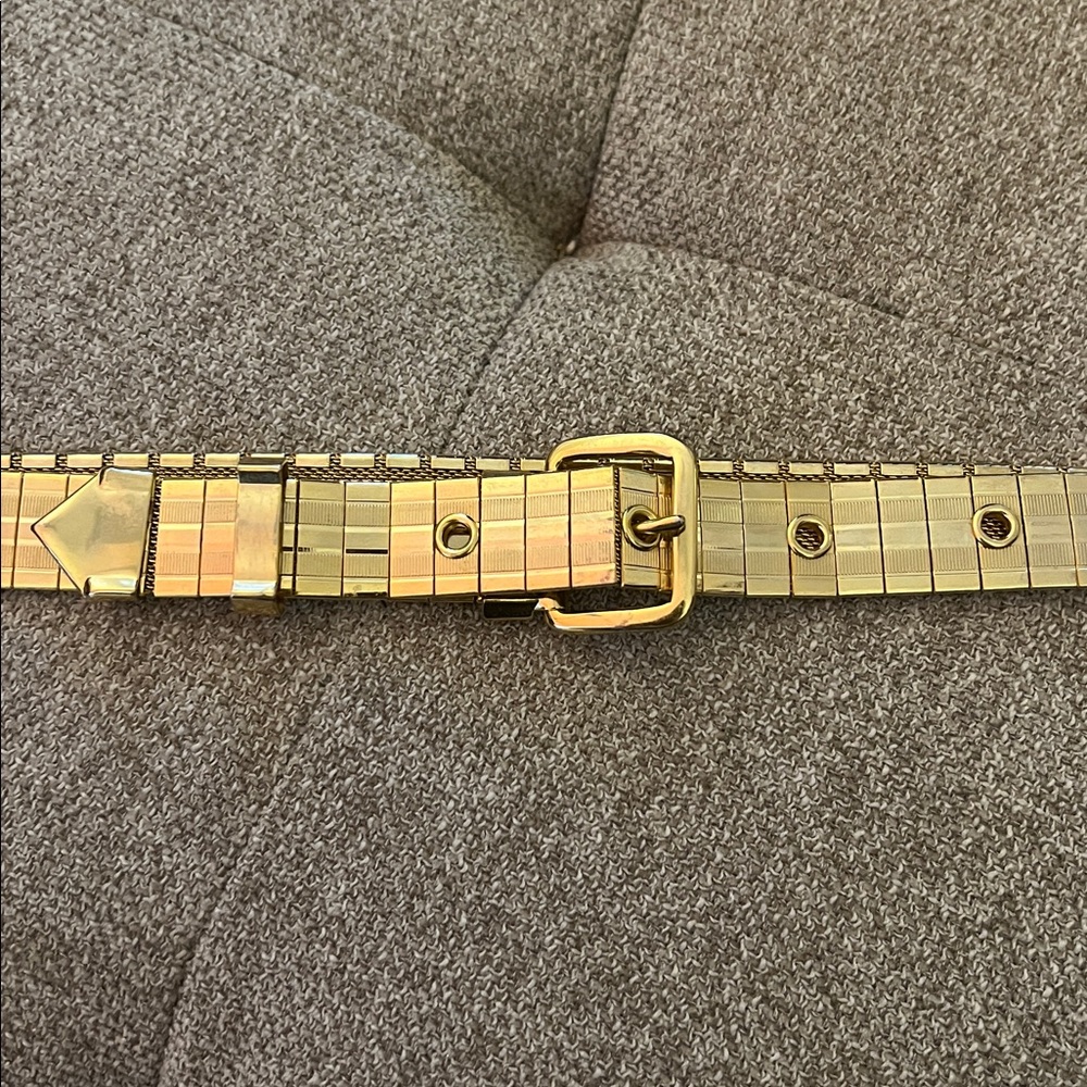 Vintage Gold Mesh Metal Belt small